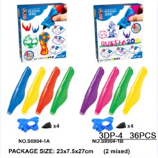 3-D ручка 4 цвета в коробке