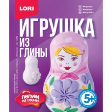 Гл-002 Игрушка из глины "Матрешка"