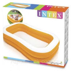 Бассейн надувной 163x107x46 см. Прямоугольный овальный INTEX (в коробке) Арт. 57181NP