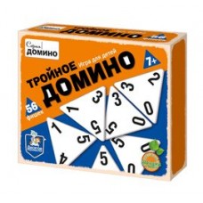 Игра настольная деревянная "Тройное домино" арт.02982