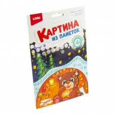 Мкс-009 Картина из пайеток "Мишка"