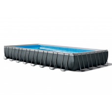 Бассейн каркасный 975х488х132 см INTEX, фильтр-насос, лестница, подстилка, тент, 54368л (Арт.26374N)